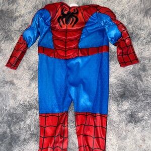 Dynamic Red and Blue Kids Superhero Costume